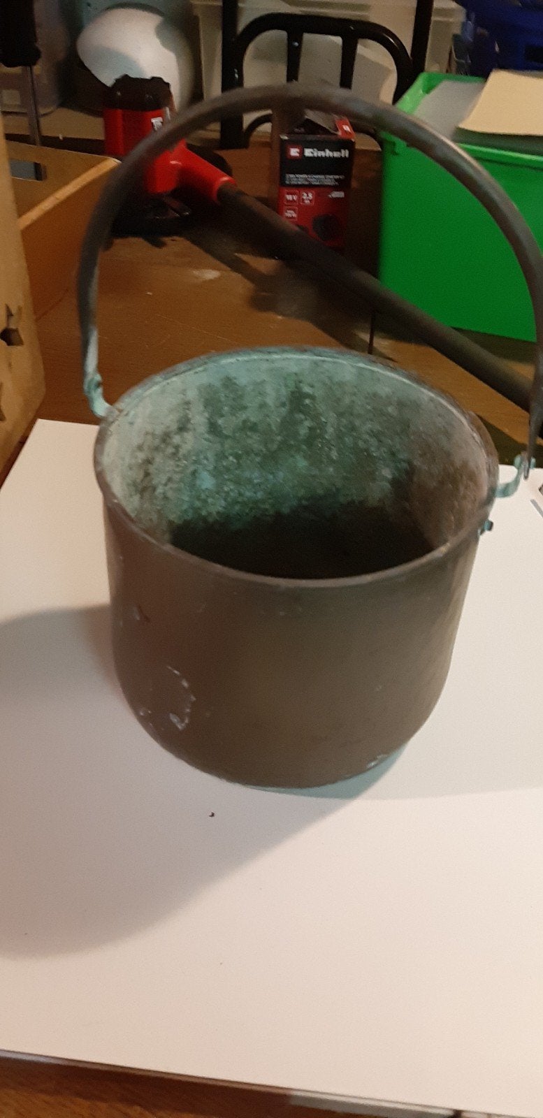 Pot en cuivre avec henkel, Antiquités & Art, Enlèvement, Cuivre
