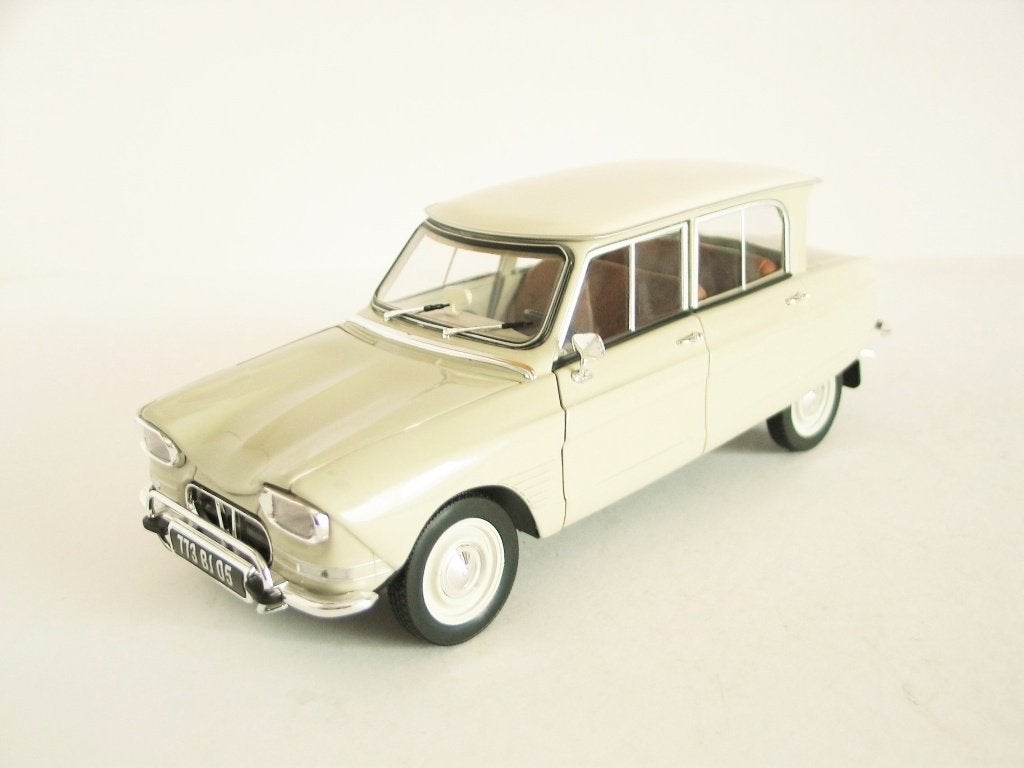 1/18 - Norev - Citroën Ami 6 (1965) Cremekleurig, Ophalen of Verzenden, Nieuw, Norev