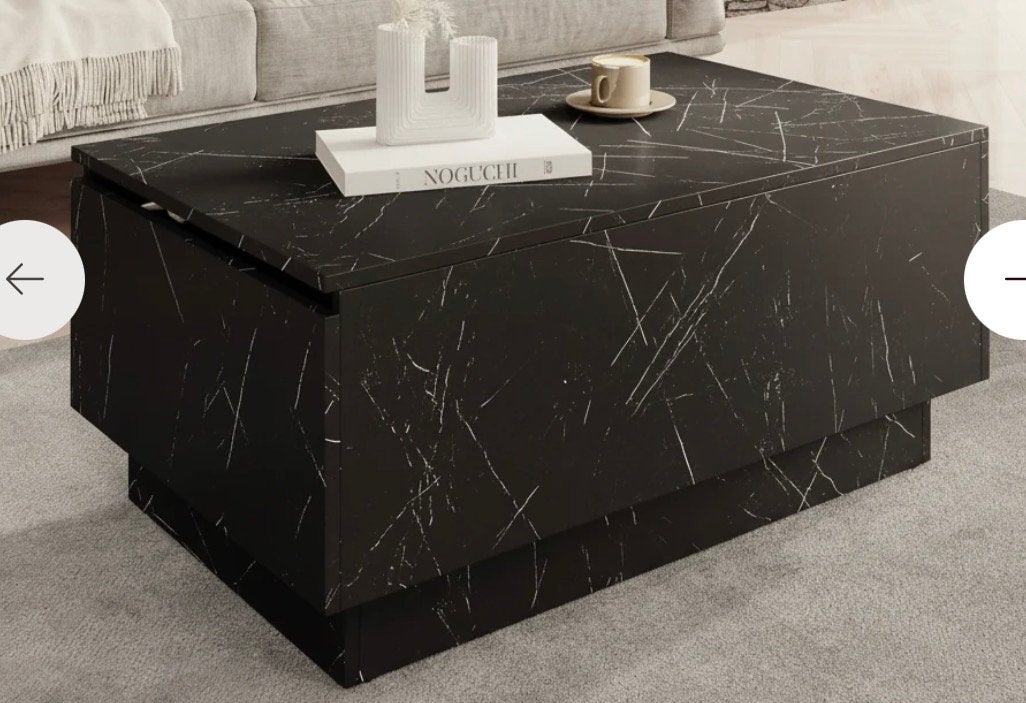 Salontafel marmer look volledig nieuw!!!, 50 tot 100 cm, Nieuw, 50 tot 100 cm, Ophalen of Verzenden