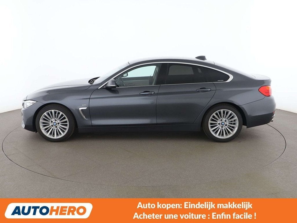 BMW 4 Serie 420 420i Gran Coupé Luxury Line (automatique), Autos, BMW, Cuir, Argent ou Gris, Automatique, 184 ch