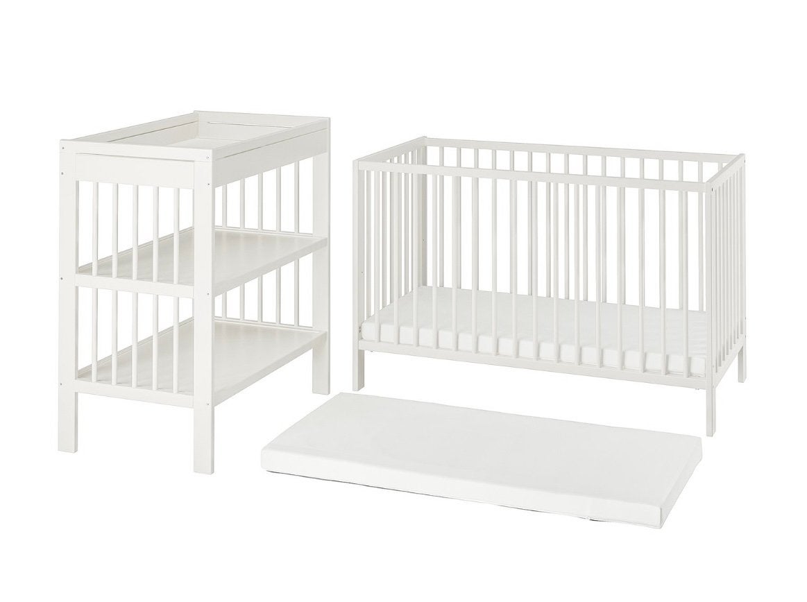 Baby bed + matras + verzorgingstafel, Kinderen en Baby's, Ophalen, Gebruikt, Matras
