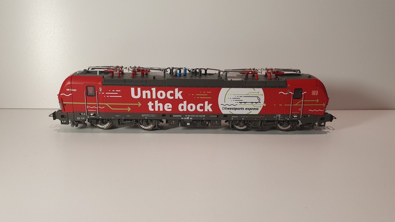 Vectron 193 342 DB Cargo Unlock the doxk Piko DC, Zo goed als nieuw, Analoog, Gelijkstroom, Locomotief