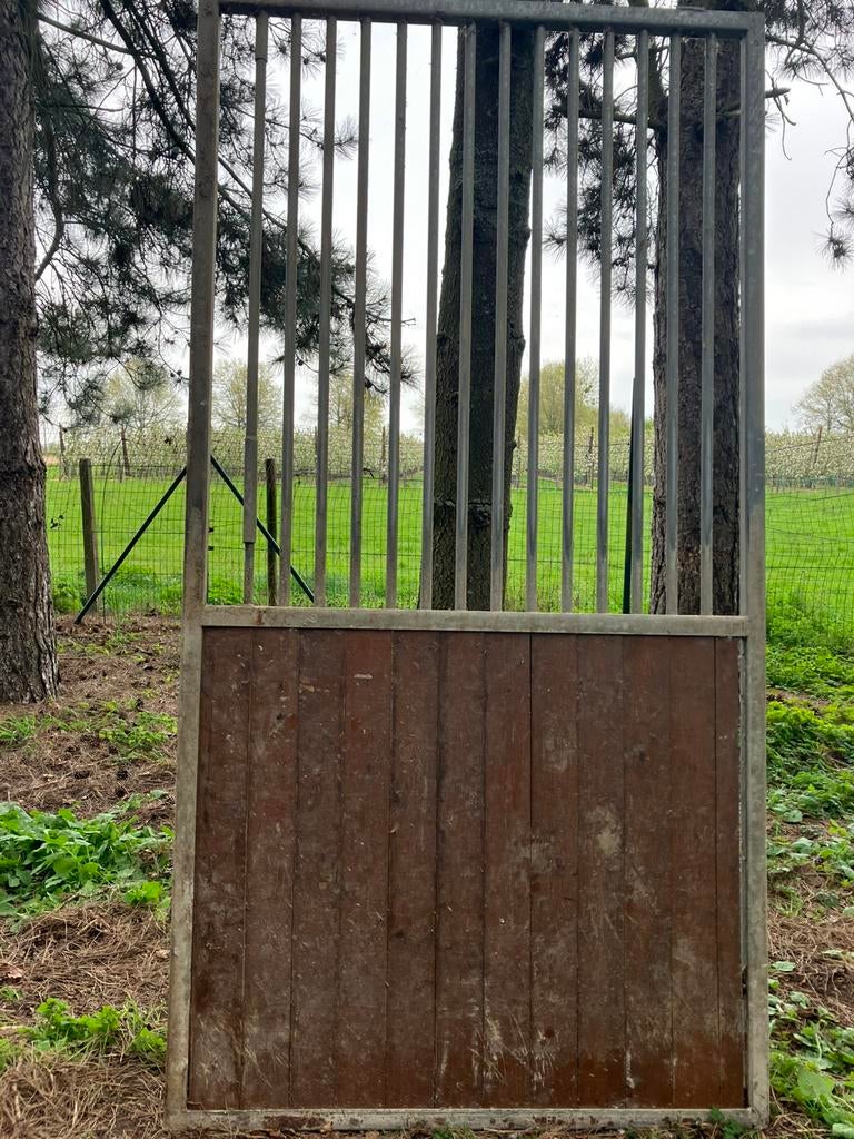 Dubbele staldeur/schuifdeur + 2 rails., Dieren en Toebehoren