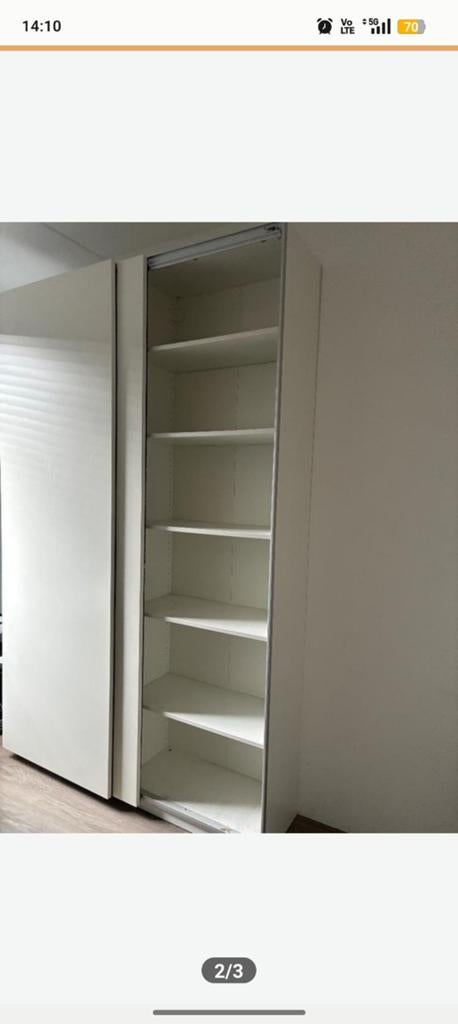 Witte Ikea kast in  goede staat, Ophalen of Verzenden, Met plank(en)