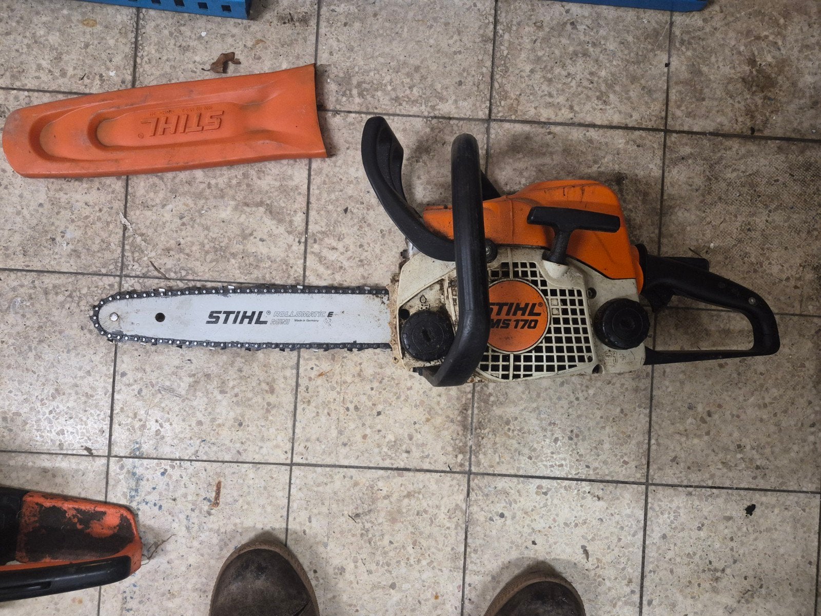 stihl kettingzaag ms170 blad 35cm, Ophalen, Gebruikt