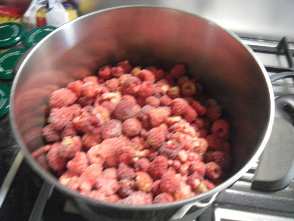 confiture aux framboises maison 3 , 50 euros le pot, Enlèvement