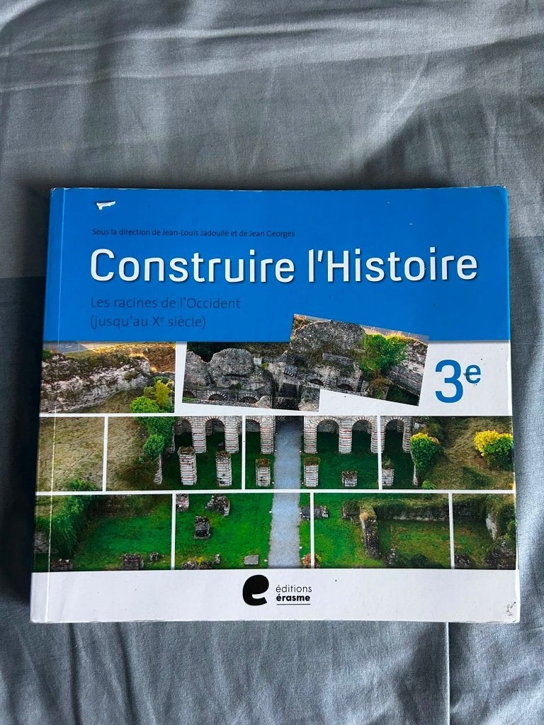 Manuel scolaire construire l’histoire 3e, Livres, Histoire, Editions erasme, Enlèvement, Utilisé
