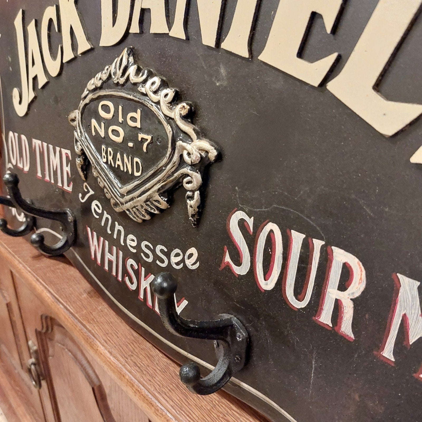 Jack Daniel's whiskykapstok, Ophalen, Zo goed als nieuw, Reclamebord