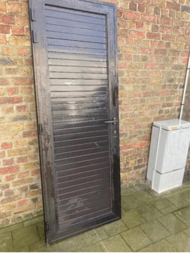 alu/deur 76 x 200 met kader, Enlèvement