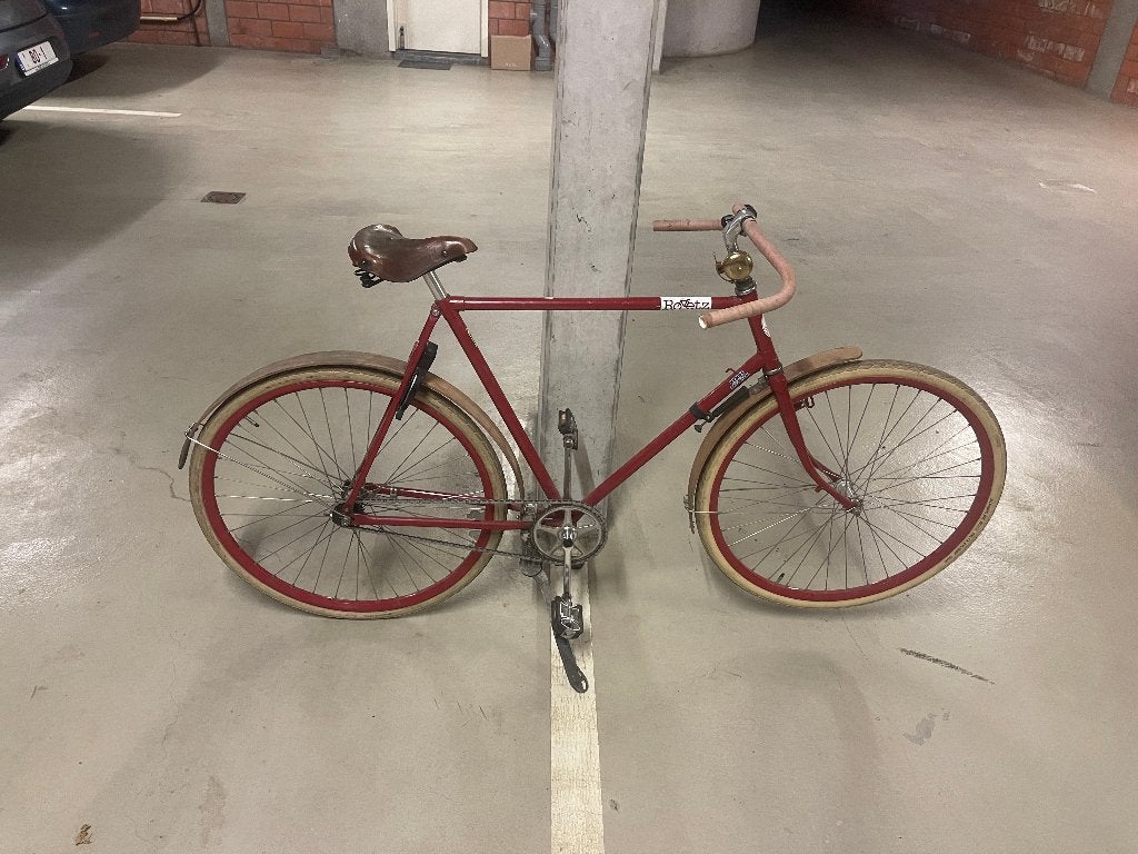 Authentieke Roetz fiets - lederen zadel, Ophalen, Overige merken