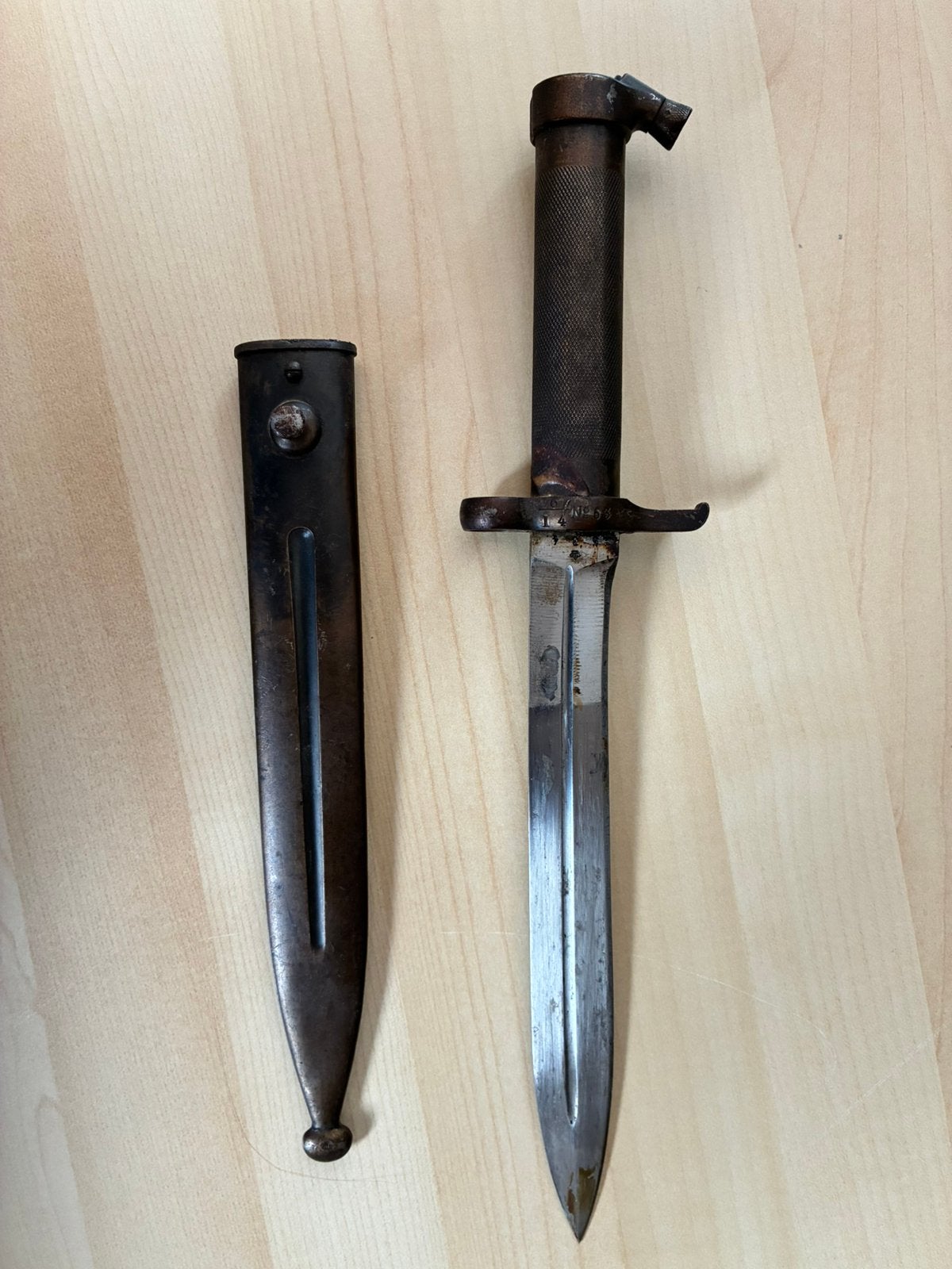 Baïonnette suédoise M1896 avec marquages, Collections, Objets militaires | Seconde Guerre mondiale, Enlèvement ou Envoi, Armée de terre