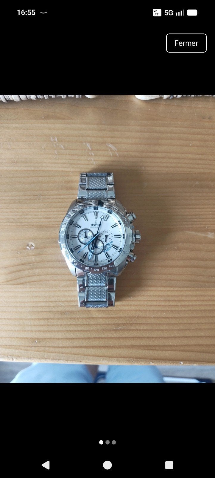 montre Festina Chrono Sport (modèle F16488/1)  état impeccab, Enlèvement ou Envoi
