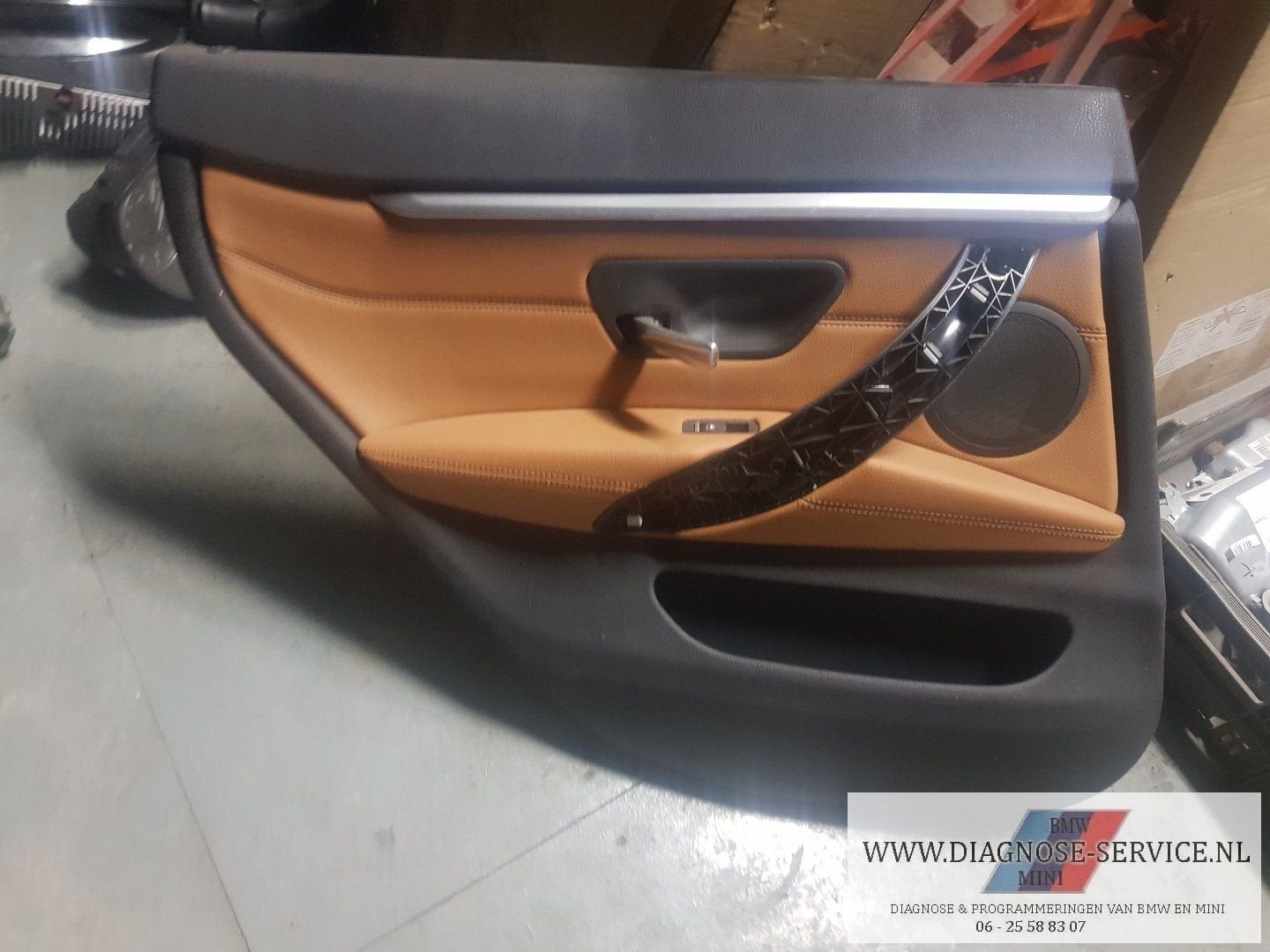 BMW 4er F36 gran coupe Deurpaneel links achter Bruin leder, Auto-onderdelen, Gebruikt, -, -, Ophalen of Verzenden