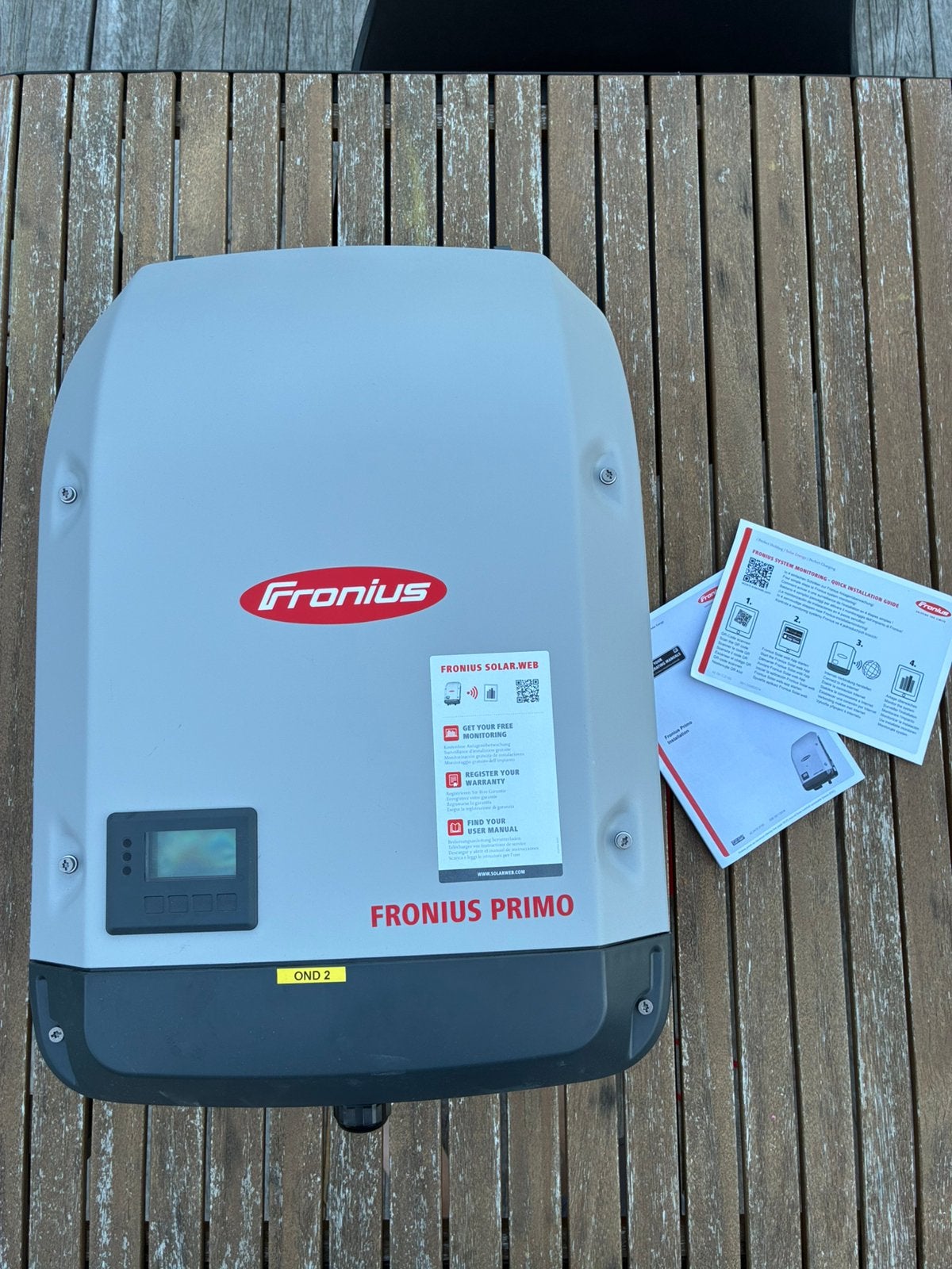 Fronius Primo, Ophalen, Zo goed als nieuw, Overige typen, 200 wattpiek of meer