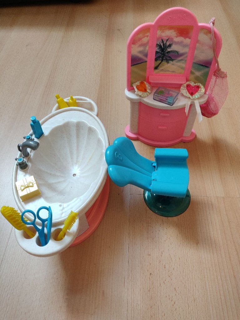 Barbie kapsalon, Kinderen en Baby's, Speelgoed | Poppen, Ophalen, Gebruikt, Barbie