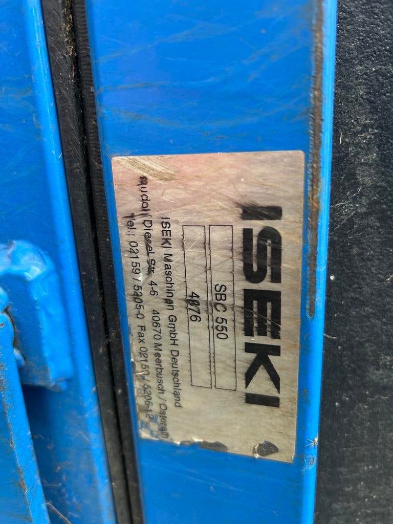 Coupe et bac iseki sg15 ou 17, Jardin & Terrasse, Tondeuses autoportées, Enlèvement, Utilisé, Sac de ramassage, 90 à 120 cm