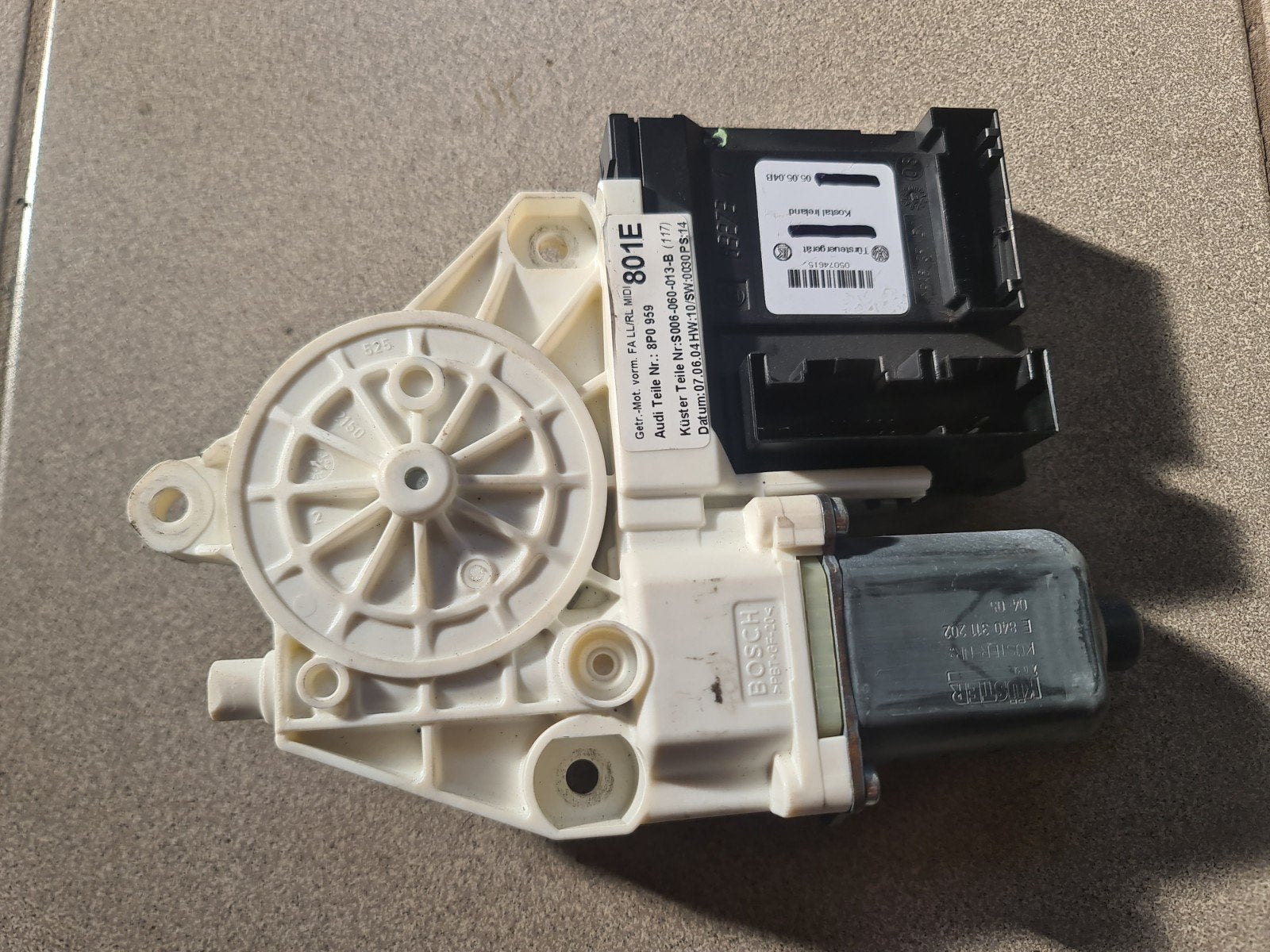 Raam mechanisme motor - Audi A3 8P, Auto-onderdelen, Ophalen of Verzenden, Audi