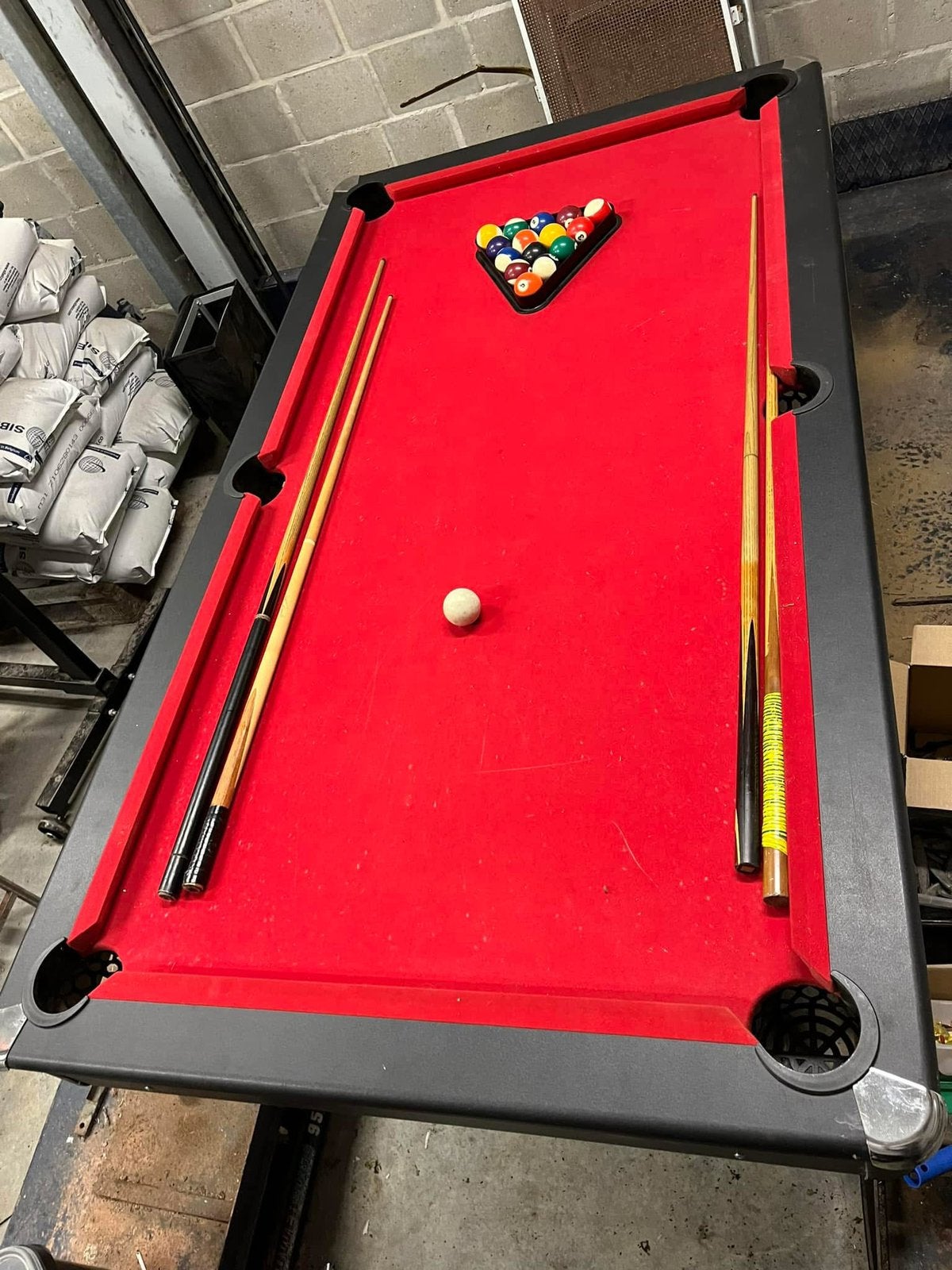 Poolbiljart tafel, Sports & Fitness, Billards & Billards américains, Enlèvement, Utilisé, Table de billard