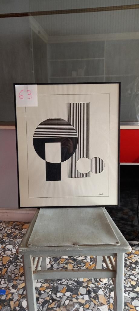 Peinture abstraite N63, Enlèvement