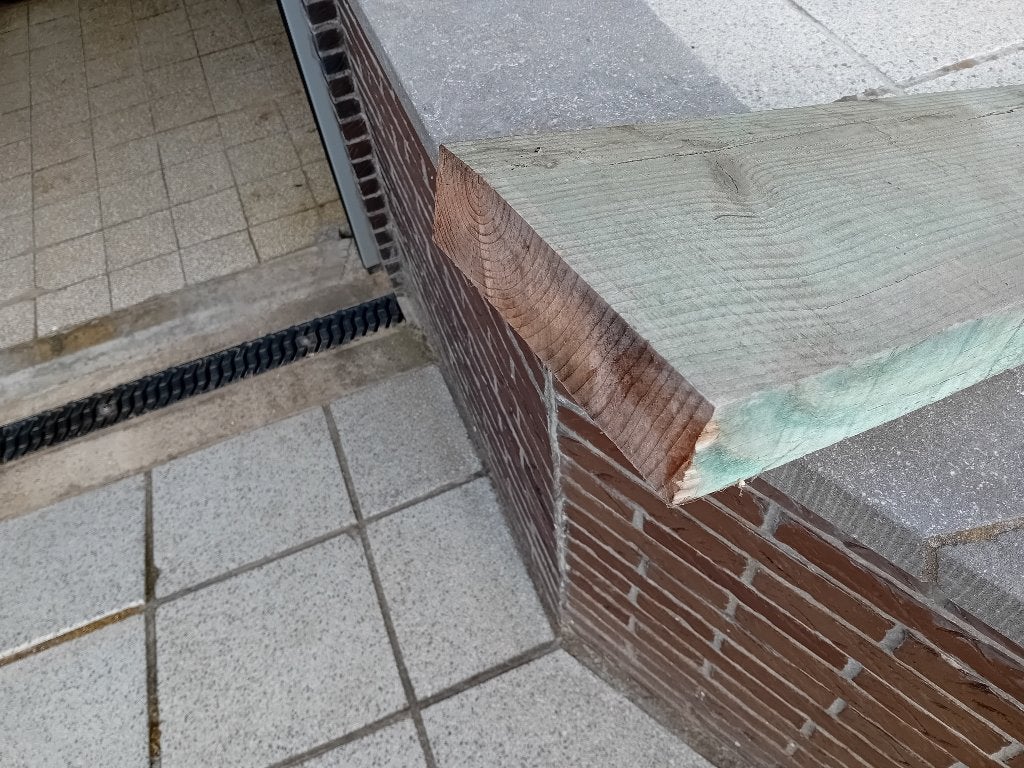 Behandelde houten balken, Doe-het-zelf en Bouw, Gebruikt, Balk, Overige houtsoorten, Ophalen