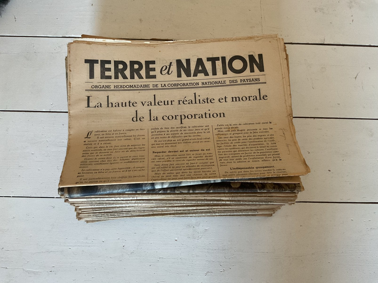 Terre Et Nation 1941 -1944 - ca 100 numero’s, Envoi, Utilisé, Journal