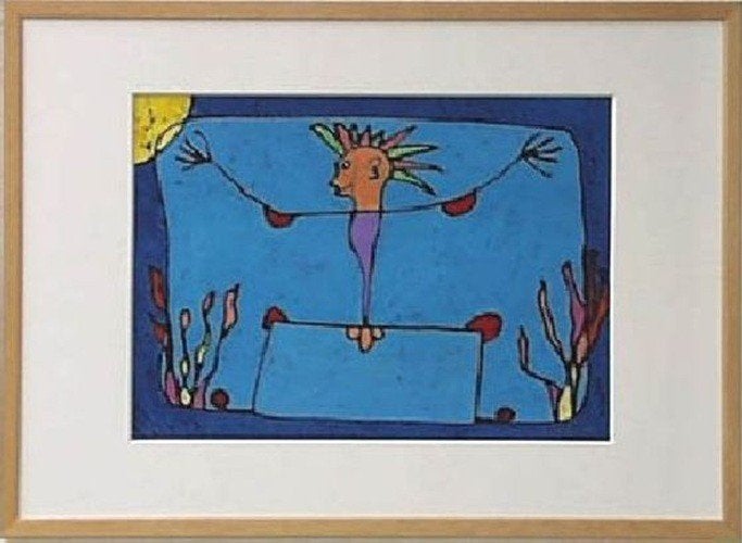 Kunsthandel Gennep - "Je Moet Het Schip Niet Verbranden", Antiquités & Art, Art | Peinture | Moderne, Enlèvement ou Envoi, Papier/carton