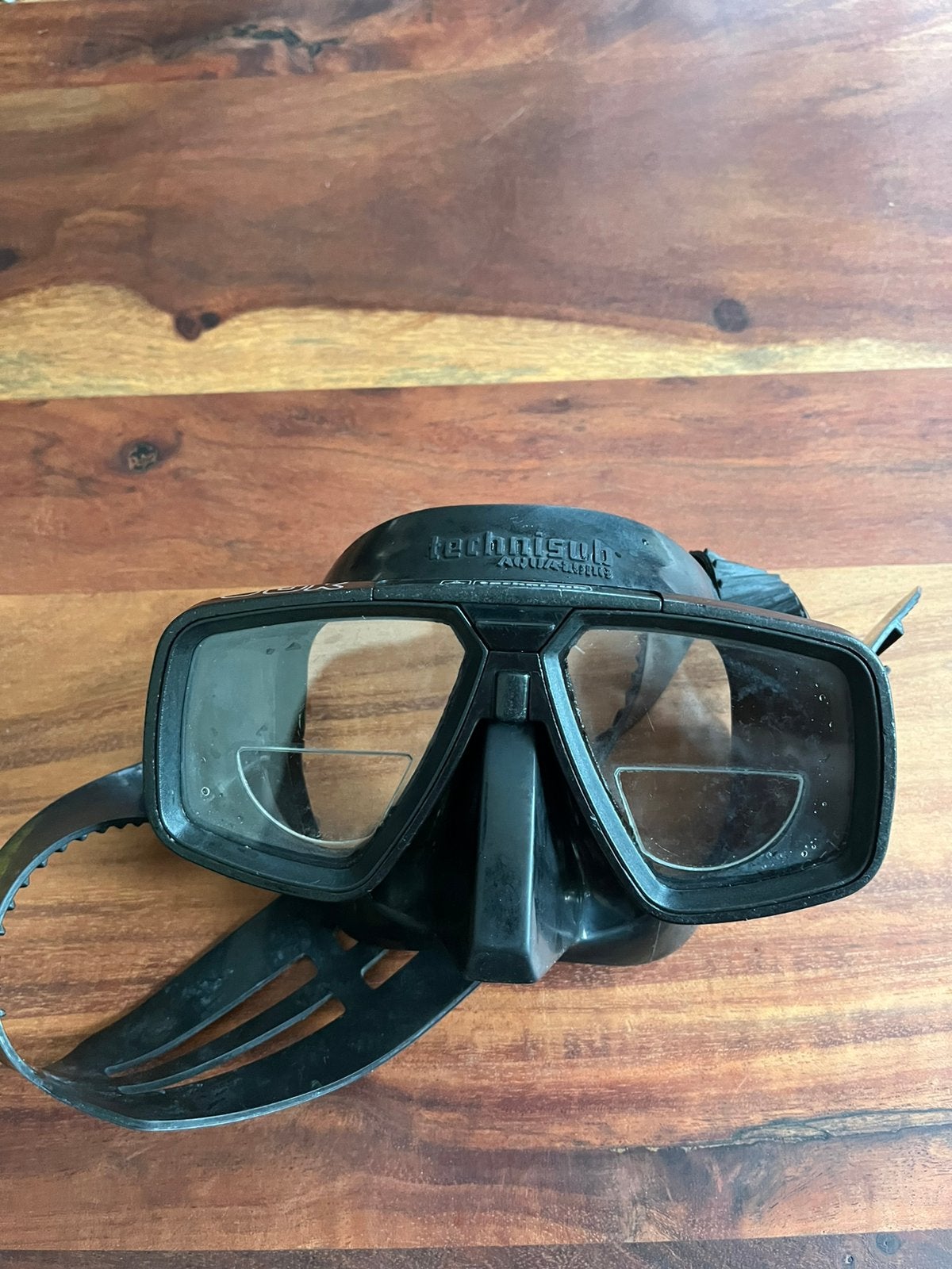 Masque de plongée avec lunettes de lecture intégrées, Sports nautiques & Bateaux, Plongée, Comme neuf, Lunettes de plongée ou Tuba