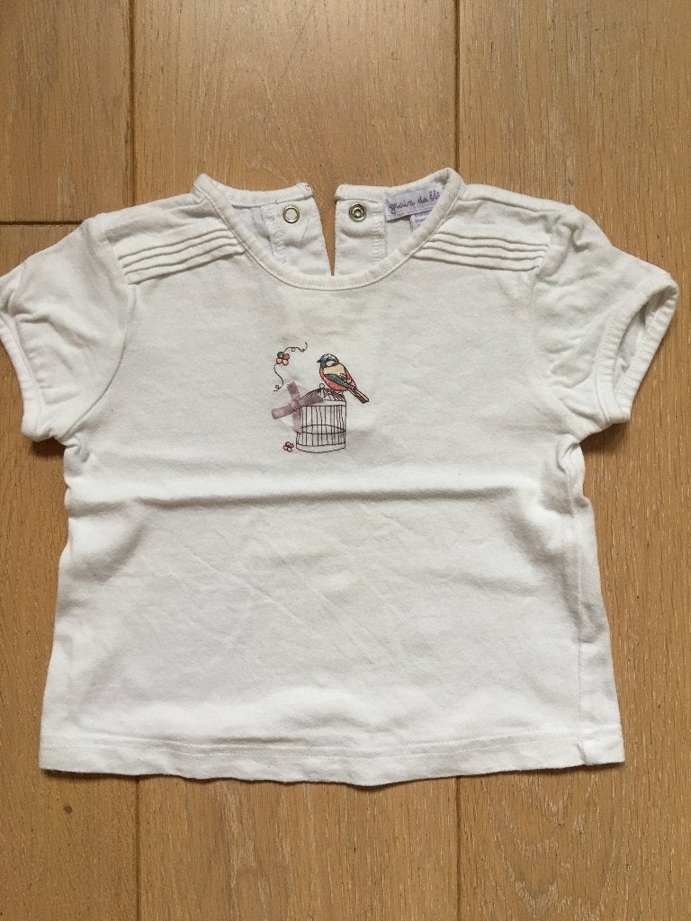T-shirt grain de blé maat 74, Kinderen en Baby's, Babykleding | Maat 74, Grain de Blé, Meisje, Ophalen of Verzenden, Zo goed als nieuw