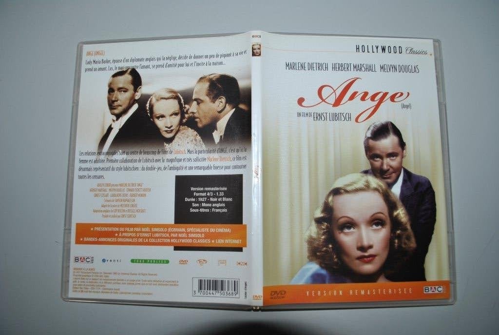DVD "Ange"/Lubitsch/Dietrich Bon état, Envoi, Utilisé
