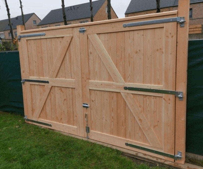 Tuinpoorten, Tuin en Terras, Schuttingen, Ophalen of Verzenden, Hout