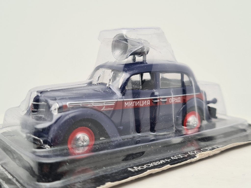Moskvich 400-420 police USSR Sovjet Unie Rusland (1/43), Verzenden, Zo goed als nieuw, Auto, Overige merken