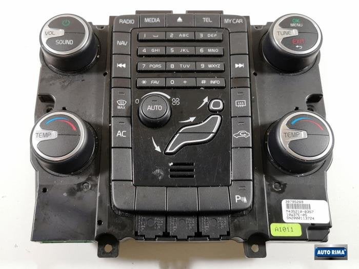 Panneau de commandes chauffage d'un Volvo V60, -, 3 mois de garantie, -, -
