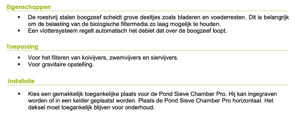 Pond Sieve Chamber Pro pompkamer, Ophalen, Gebruikt, Vijverfilter
