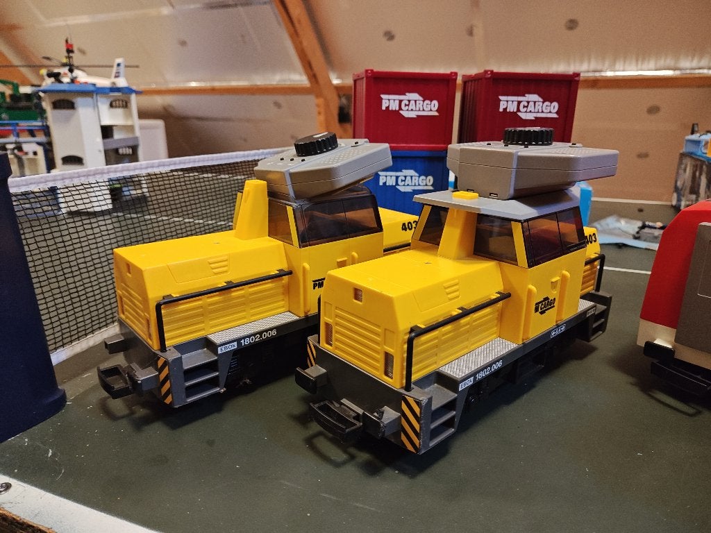Playmobil 2 x uitgebreide werkende treinset, Ophalen, Gebruikt, Complete set, Voertuig
