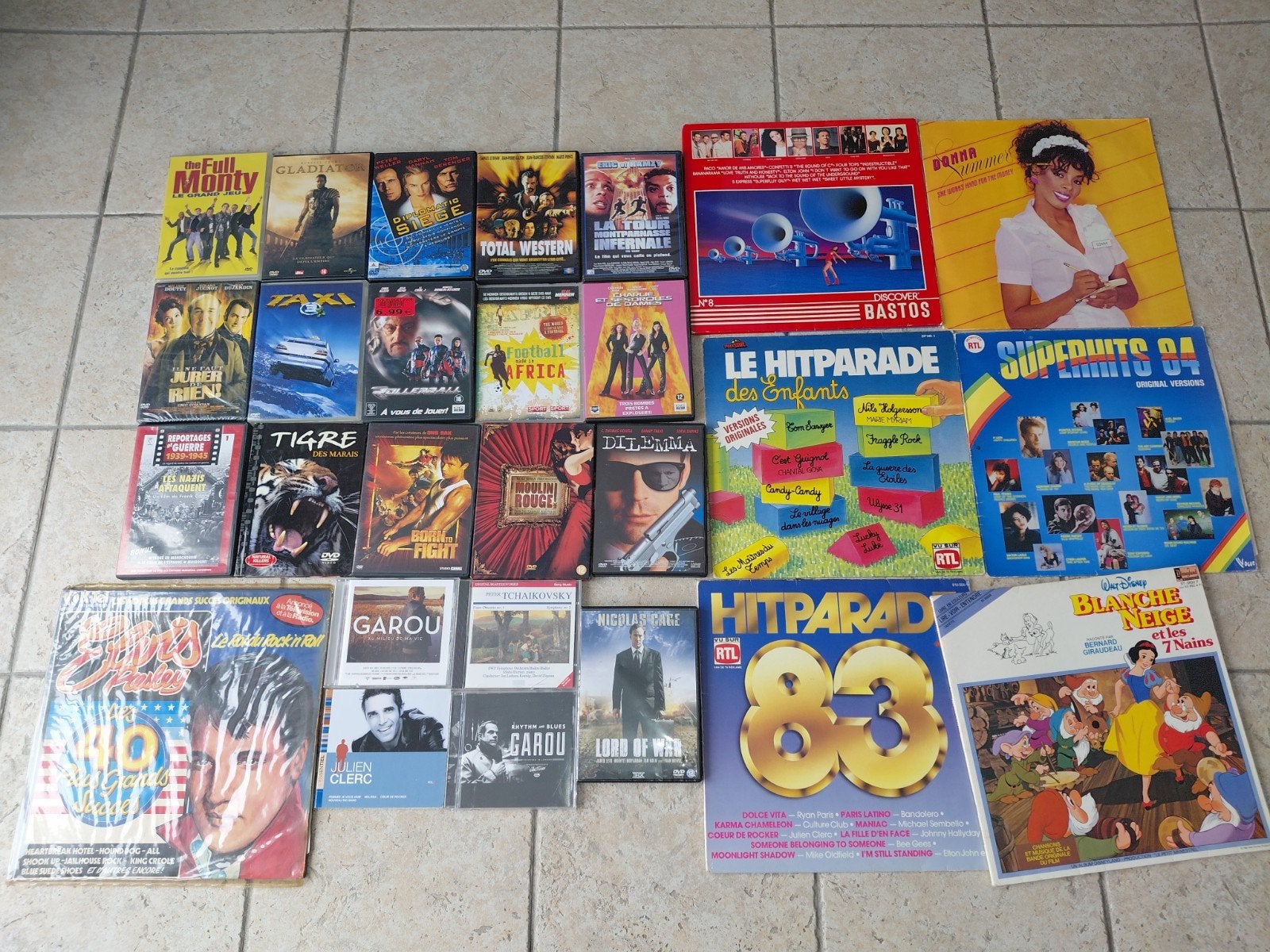 lot dvd,cd,vinyle, Enlèvement