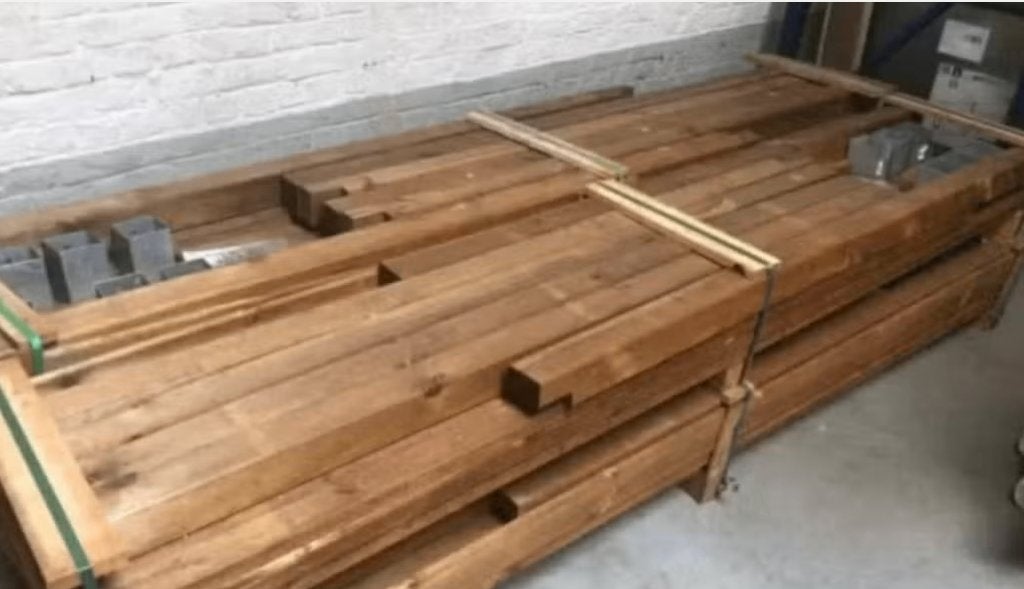 carport L. 5 x B. 3 m HOUT, Tuin en Terras, Overkappingen, Ophalen, Gebruikt, Carport