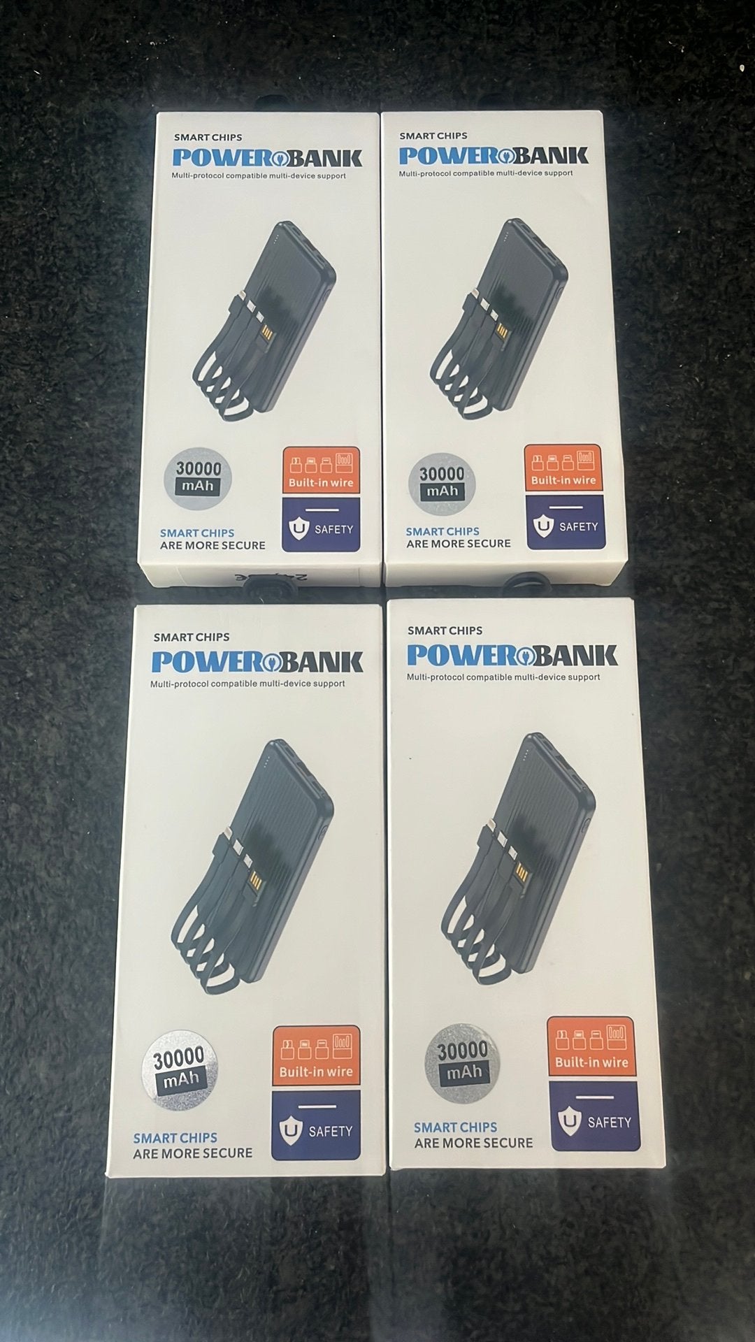 Lot de 4 batteries externe neuves, Enlèvement, Neuf
