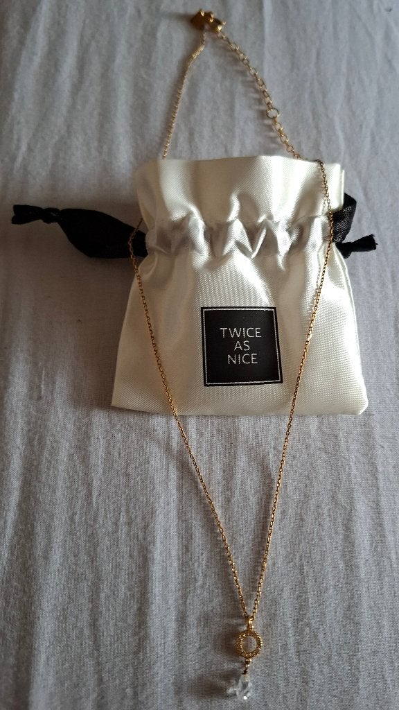 Twice as nice ketting goud, Ophalen, Met strass, Zo goed als nieuw, Goud