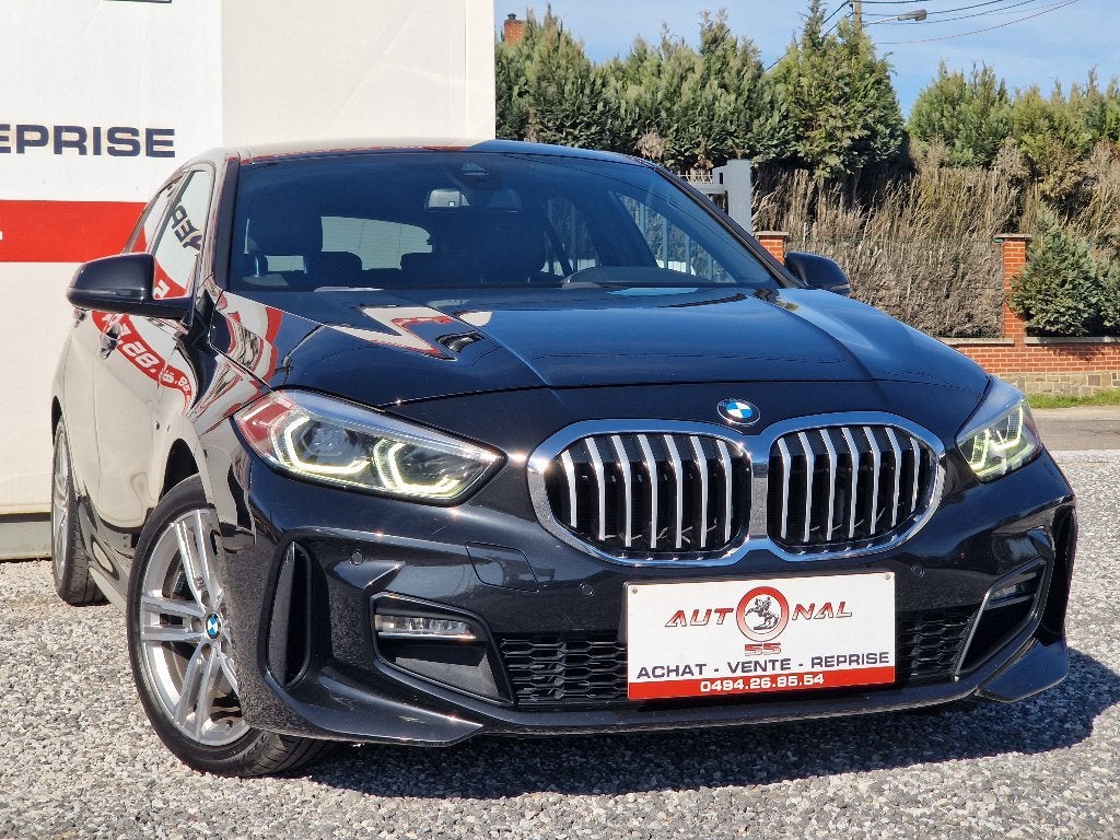 BMW 116 d PACK M SPORT*CARNET*XENON*GPS*LEER*CARPLAY*PDC, Dealer onderhouden, 1 Reeks, Zwart, Leder