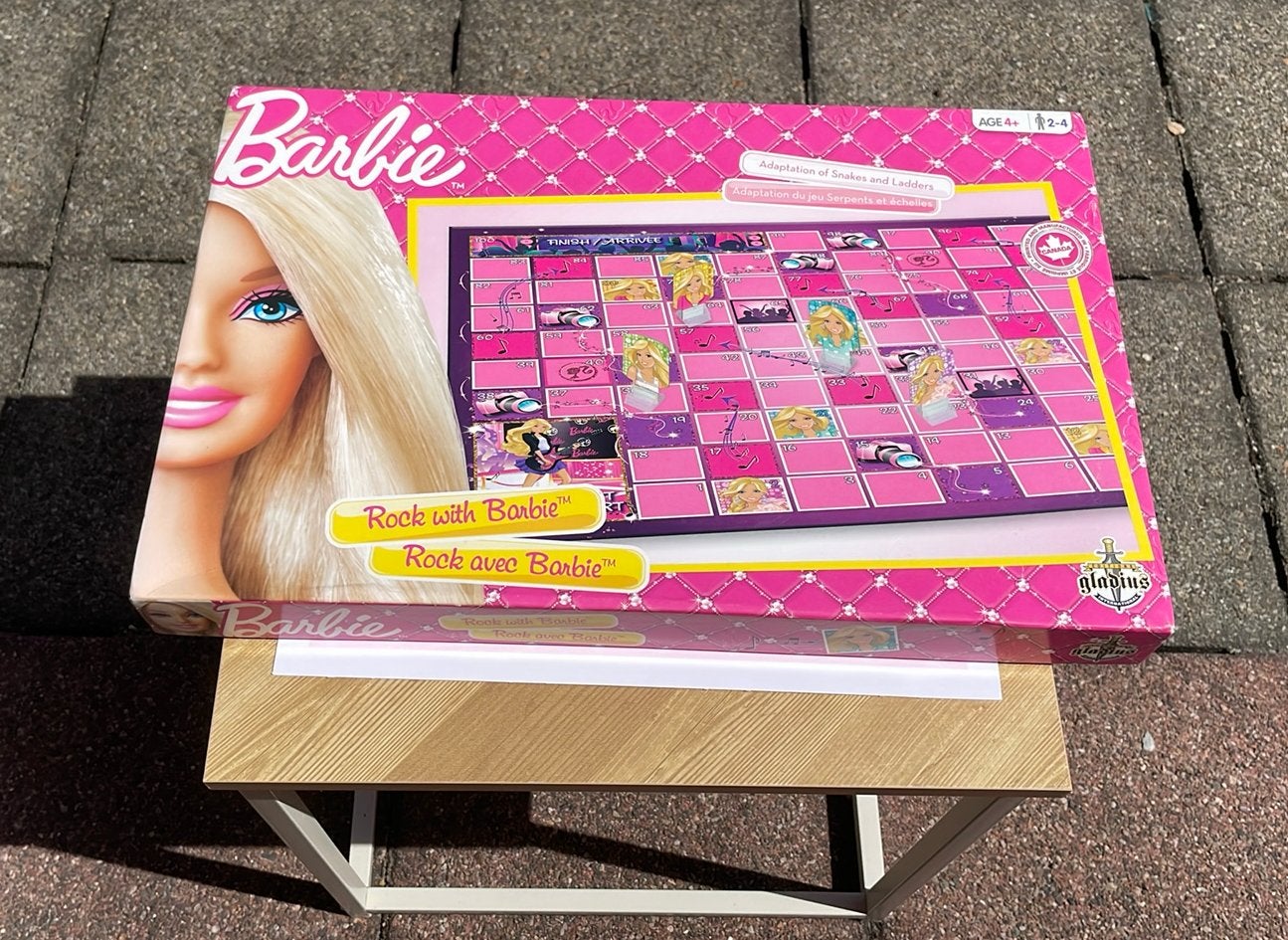 Jeux de societe Rock avec Barbie (4 ans*, 2-4 joueurs), Trois ou quatre joueurs, Enlèvement ou Envoi, Neuf
