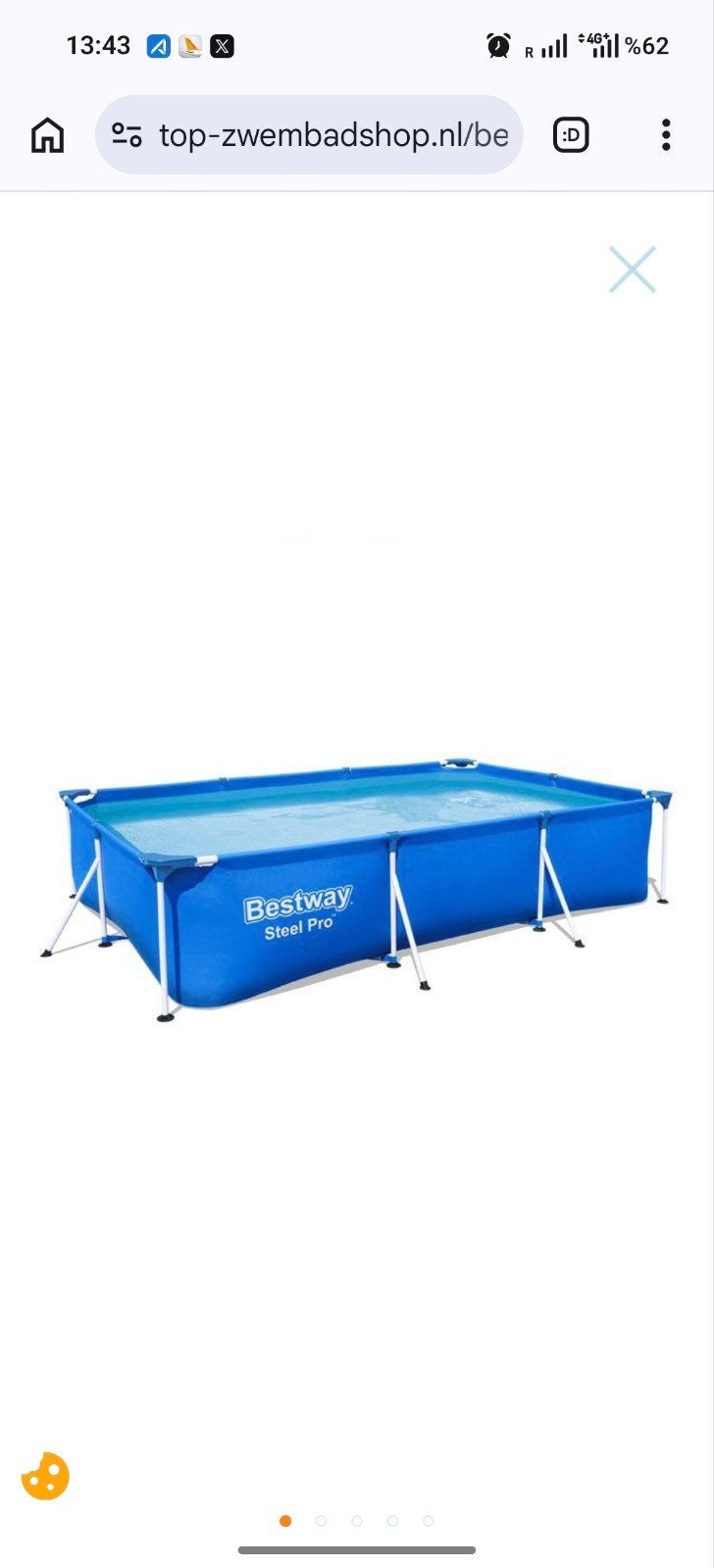 Bestway Steel Pro - 300 x 201 x 66 cm, Tuin en Terras, Zwembaden, Ophalen