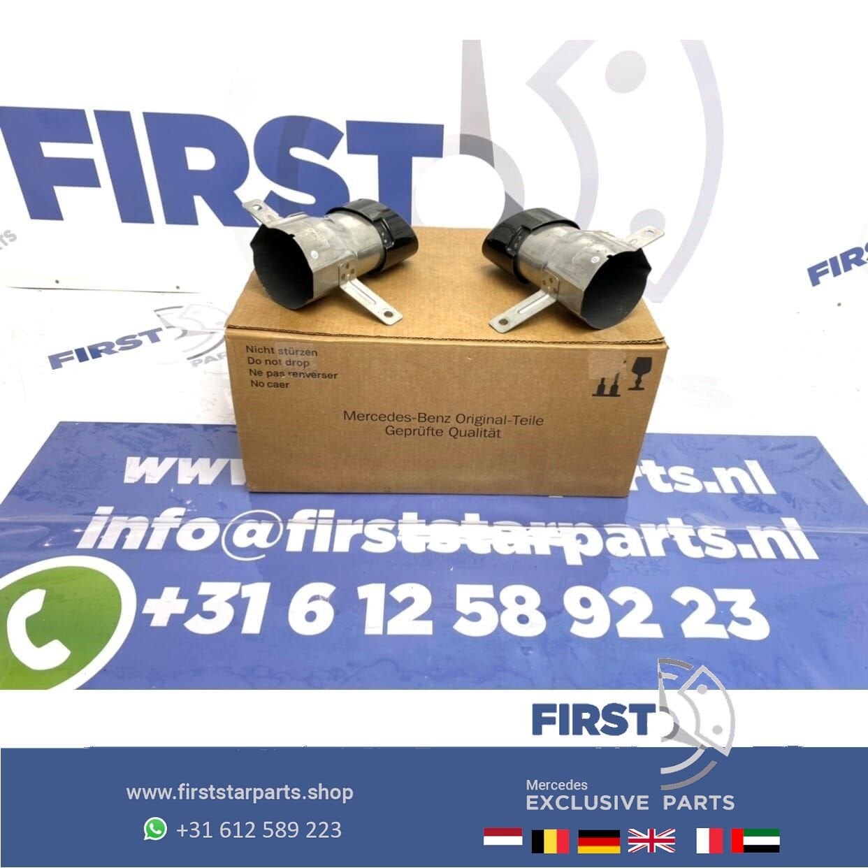 W177 V177 A35 W118 CLA35 AMG UITLAAT SIERSTUKKEN SET ZWART o, Gebruikt, -, Ophalen of Verzenden, -