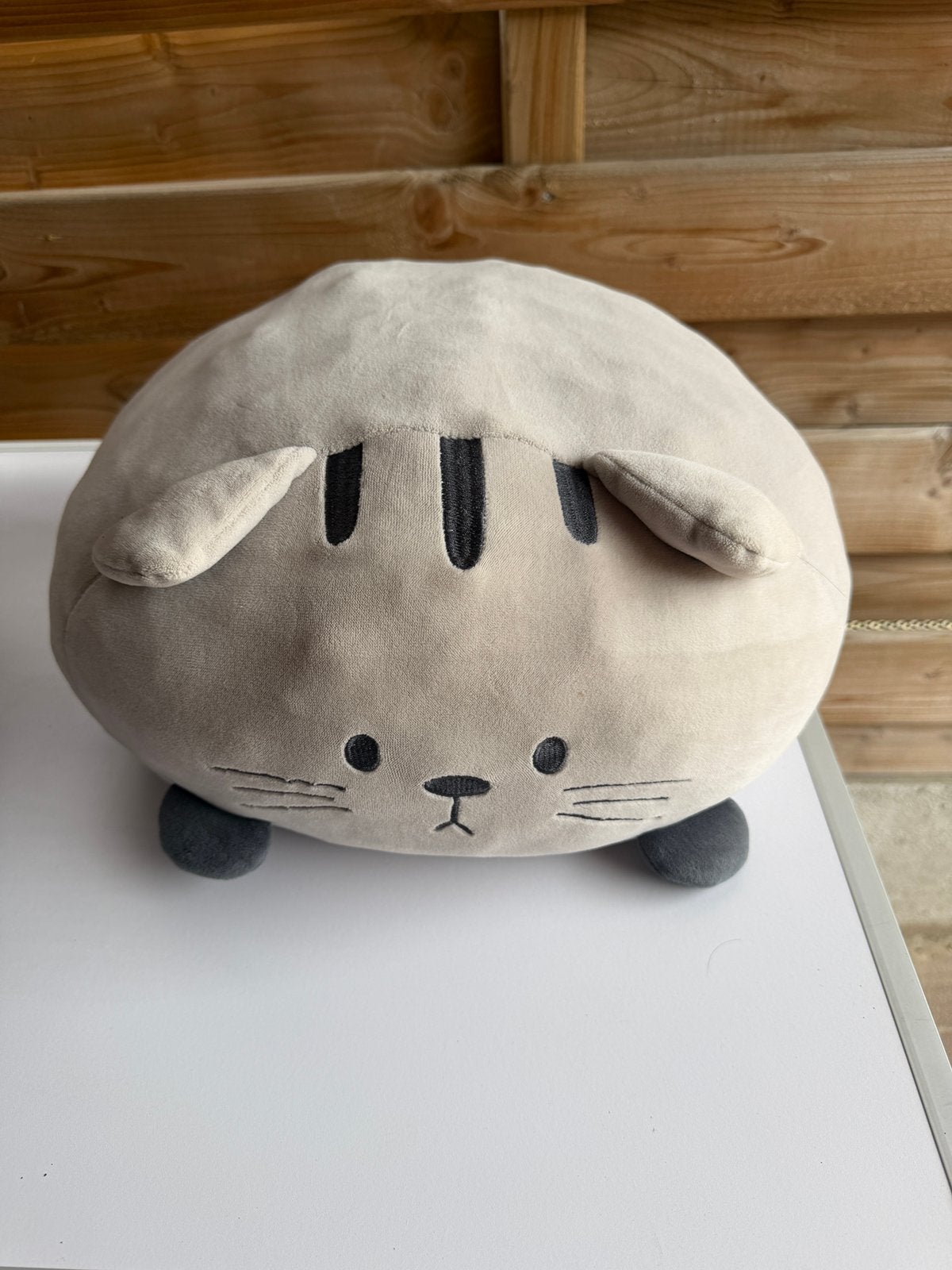 Zachte knuffel kat, Enfants & Bébés, Jouets | Peluches, Enlèvement, Comme neuf, Bleu, Chat