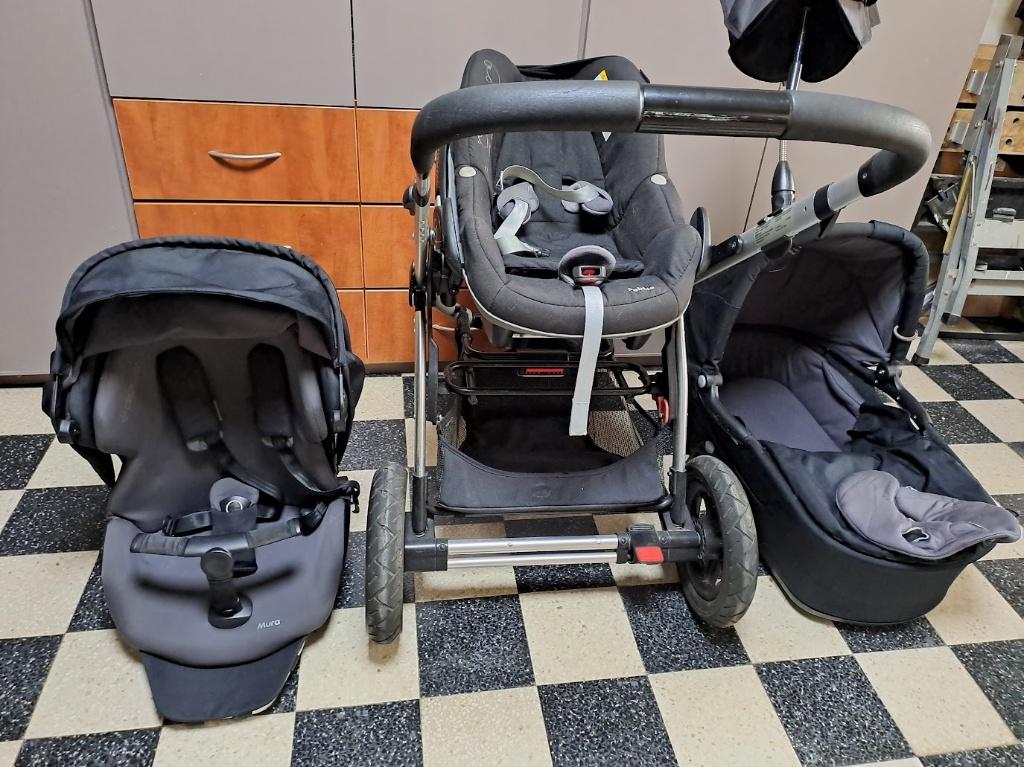 maxi-cosy complete set, Kinderen en Baby's, Kinderwagens en Combinaties, Ophalen, Gebruikt, Verstelbare duwstang, Combiwagen