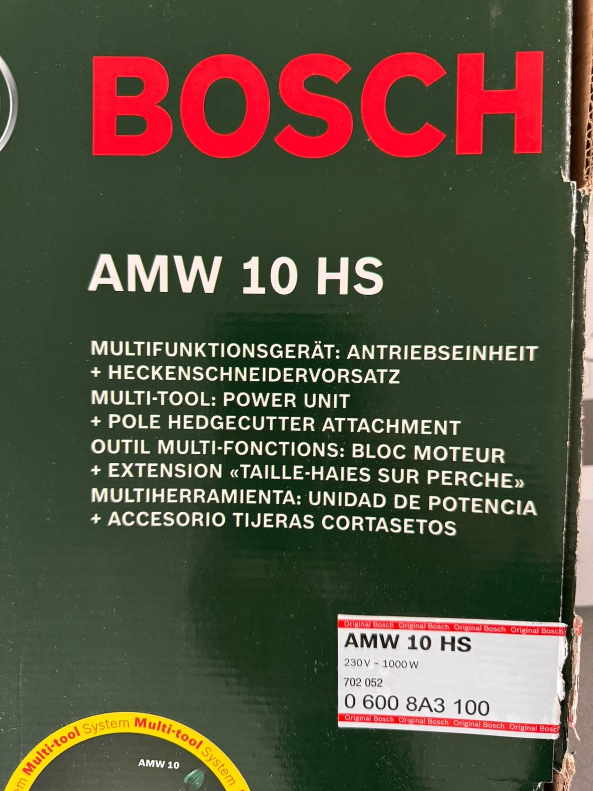 Bosch Multitool systeem met haagschaar, Tuin en Terras, Ophalen, Zo goed als nieuw