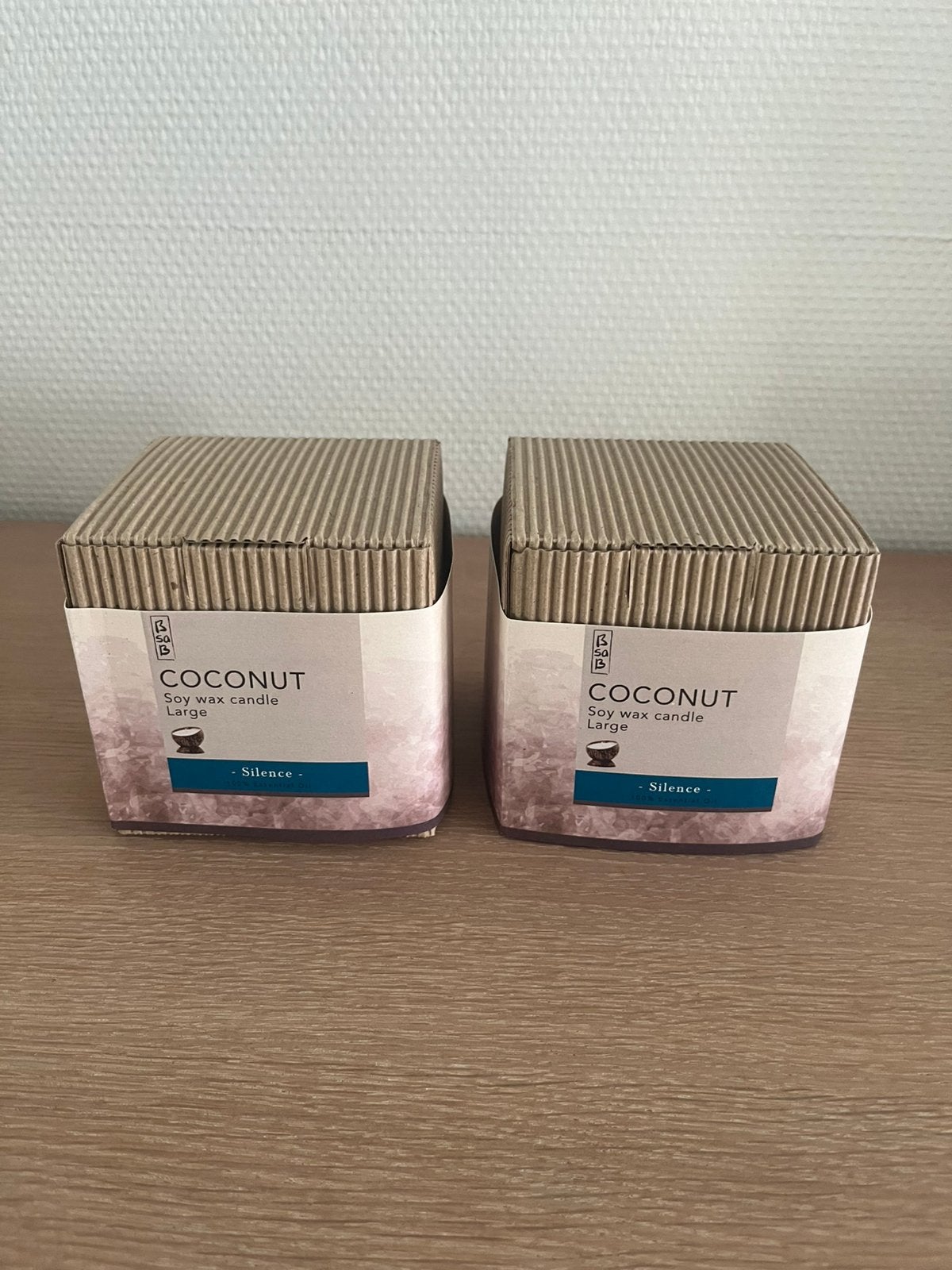 2 bougies en noix de coco, Enlèvement, Comme neuf