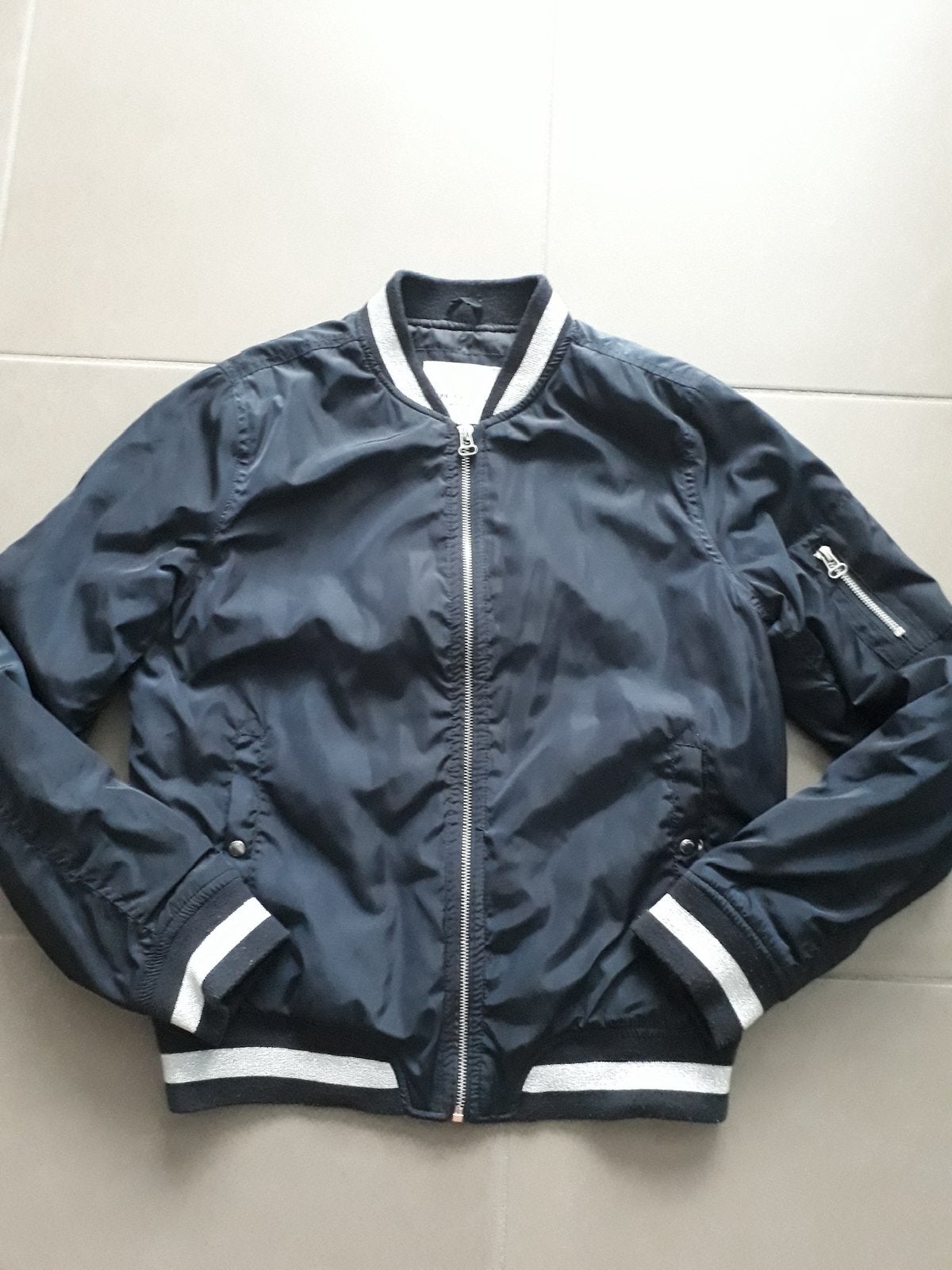 Bomberjas springfield medium, Kleding | Dames, Jassen | Zomer, Ophalen of Verzenden, Zo goed als nieuw, Maat 38/40 (M), Blauw