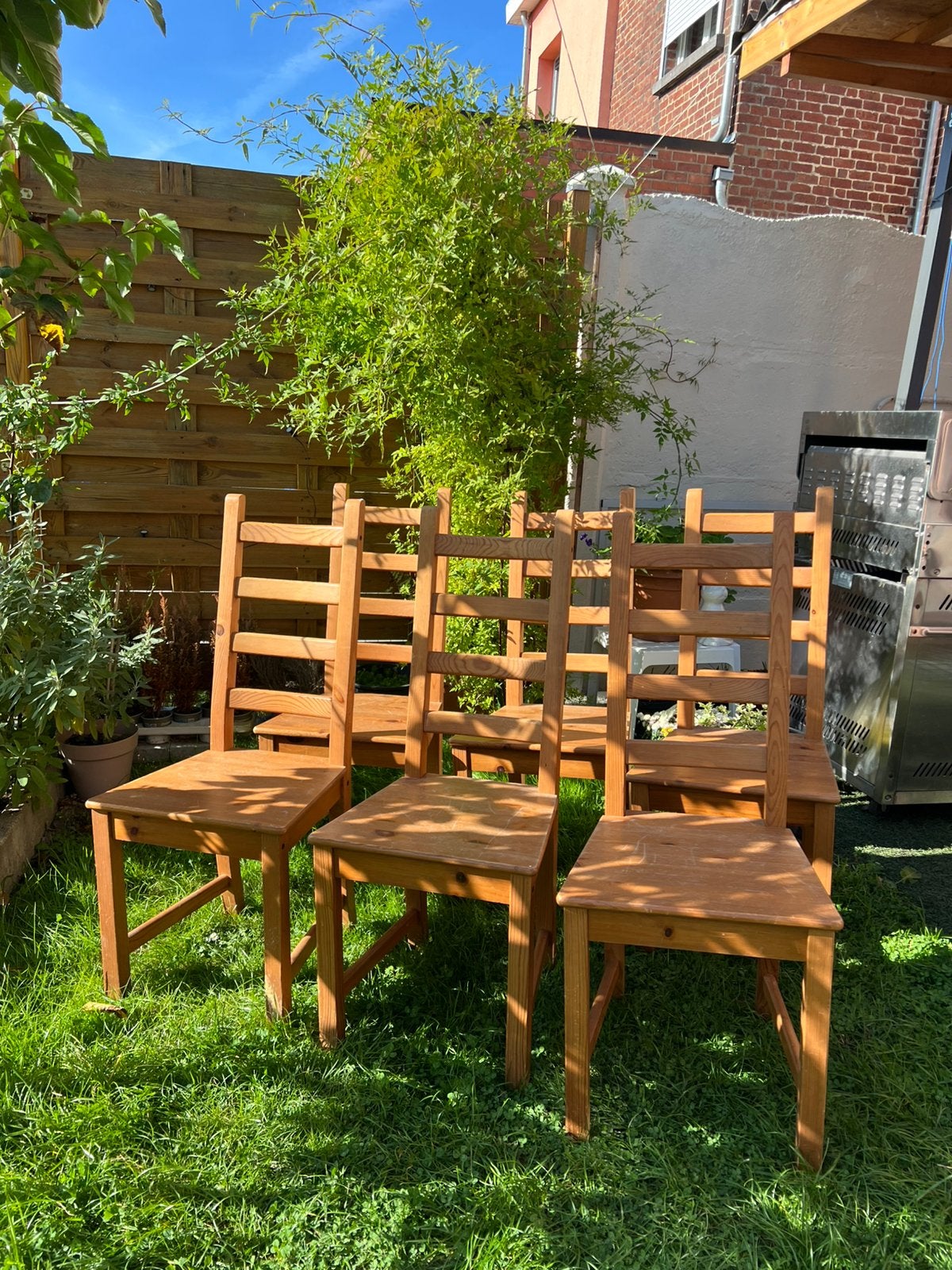 6 chaises ikea très solid ( Ancien IKEA ) pour 6, Enlèvement ou Envoi, Comme neuf