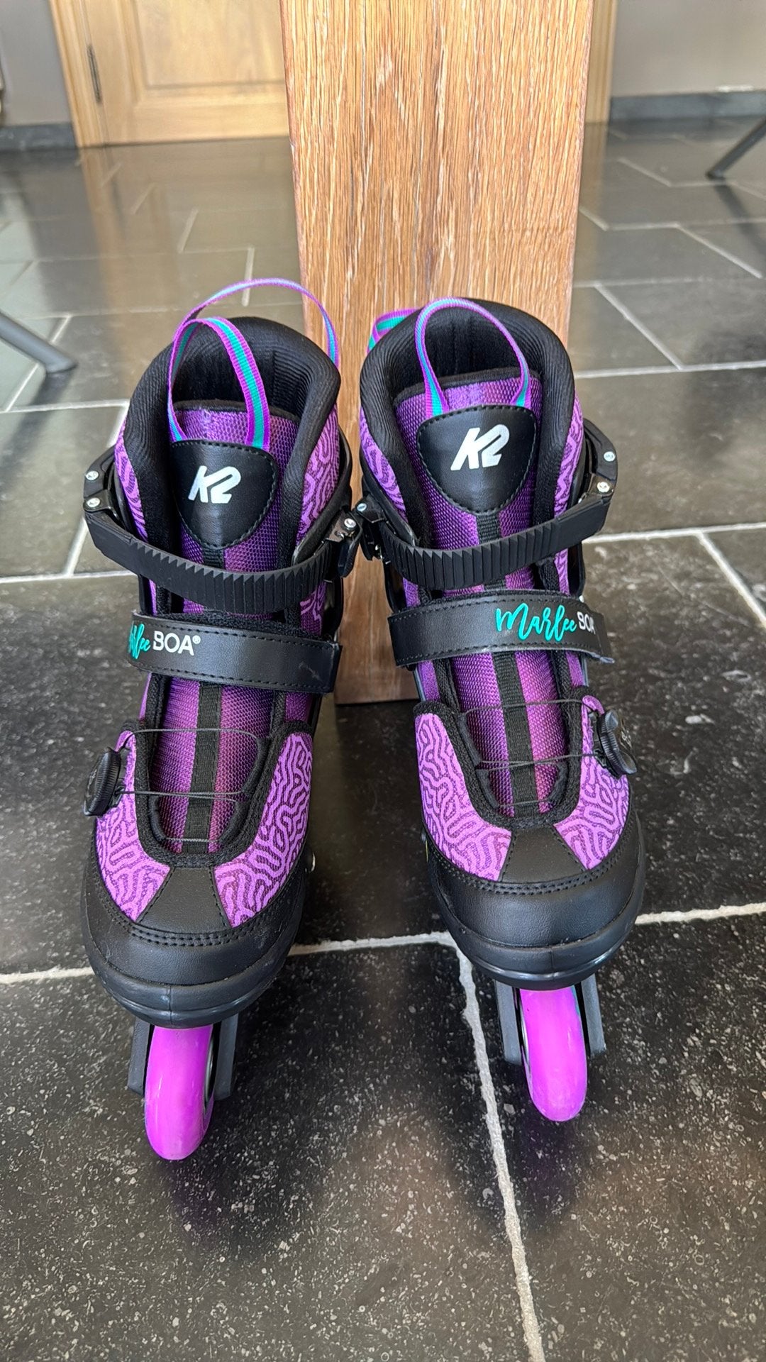 Rolschaatsen K2 maat 32-37, Sport en Fitness, Skeelers, Ophalen, Zo goed als nieuw, K2