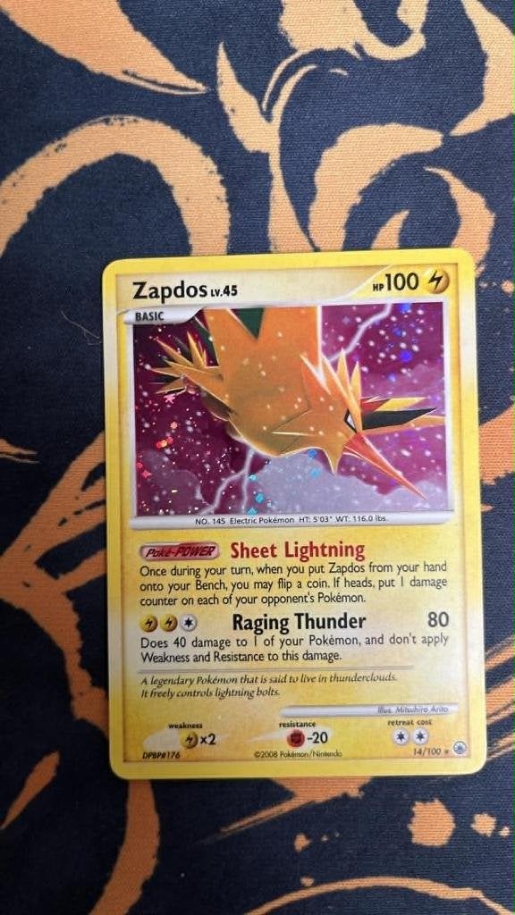 Zapdos Lv.45, Ophalen of Verzenden, Gebruikt, Losse kaart, Foil
